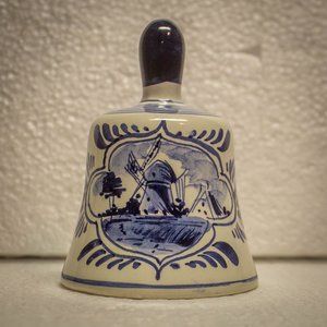 Blue Delft Hand Painted Bell 503